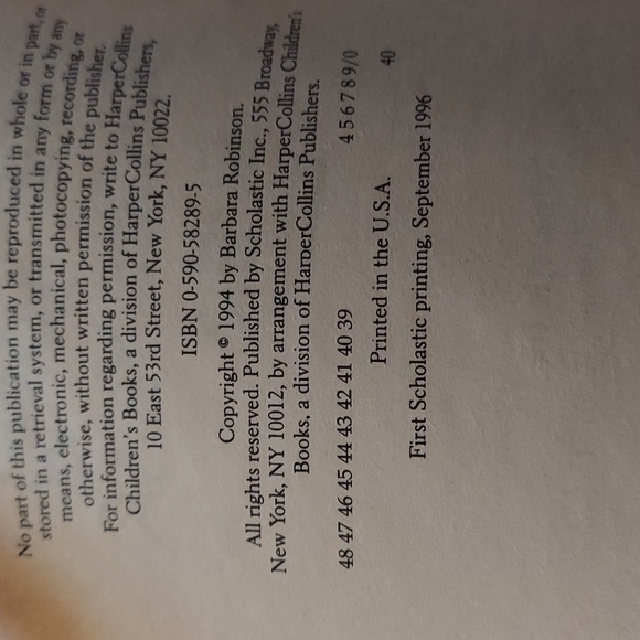 THE Best (Worst) SCHOOL YEAR EVER 1996 by Barbara Robinson - LIKE NEW! - Picture 3 of 5